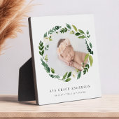 Alabaster Floral Baby Foto Fotoplaat