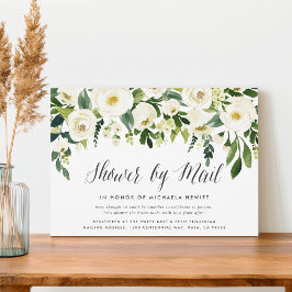 Alabaster Floral Bridal of Baby shower per post Kaart