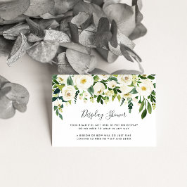 Alabaster Floral Display Shower Kaart