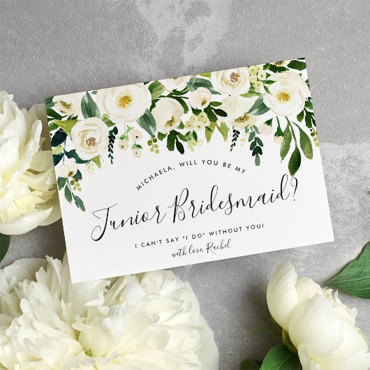 Alabaster Floral is mijn Junior Bridesmaid Kaart