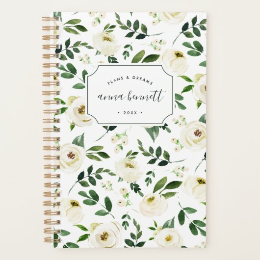 Alabaster Floral op maat Planner (Voorkant)