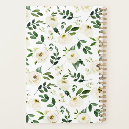 Alabaster Floral op maat Planner (Achterkant)