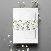 Alabaster Floral Pattern Uitnodigingen Wikkel