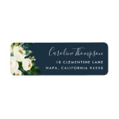 Alabaster Floral Return-adres Etiket (Voorkant)