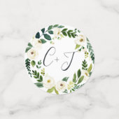 Alabaster Floral Wedding Confetti (Kleine voorkant)