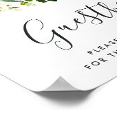 Alabaster Floral Wedding Guestbook Poster (Hoek)