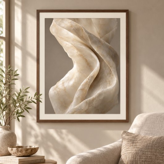 Alabaster Fold Kunstprint Poster