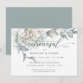 Alabaster Garden Floral Waterverf Kaart (Voorkant / Achterkant)