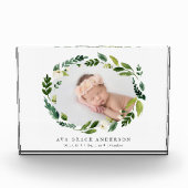 Alabaster Krans Geboortestatistieken Baby Photo Bl Fotoblokken (Voorkant)