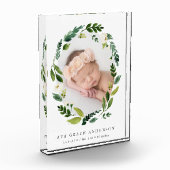 Alabaster Krans Geboortestatistieken Baby Photo Bl Fotoblokken (Links)