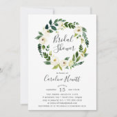 Alabaster met bridal Shower-uitnodiging Kaart (Voorkant)