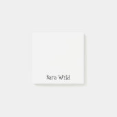 Alabaster Professioneel Minimalistisch Zwart Schri Post-it® Notes (Voorkant)