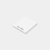 Alabaster Professioneel Minimalistisch Zwart Schri Post-it® Notes (Schuin)