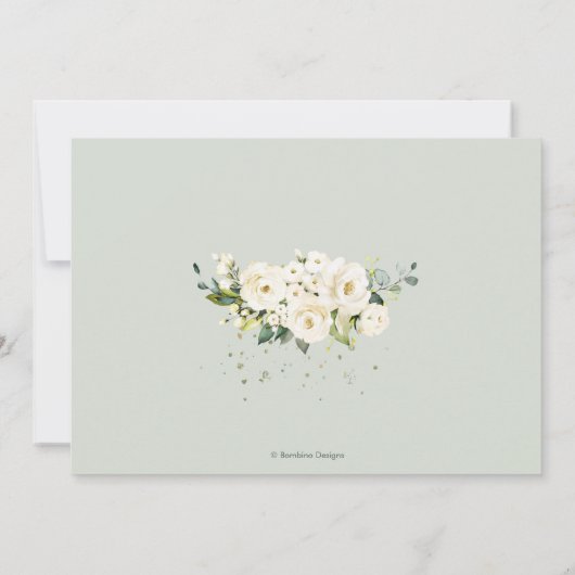 Alabaster Rozen repetitiediner Kaart (Achterkant)