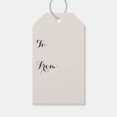 Alabaster, Solid Color past deze aan Cadeaulabel (Voorkant)