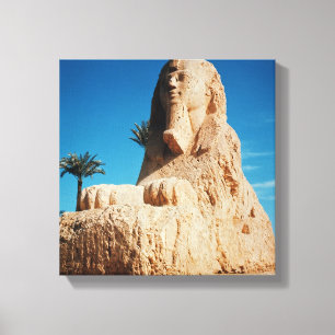 Alabaster Sphinx, Nieuw Koninkrijk Canvas Afdruk