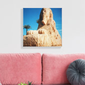 Alabaster Sphinx, Nieuw Koninkrijk Canvas Afdruk (Insitu (Woonkamer))