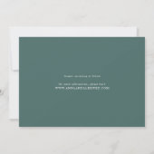 Alabaster Wreatfoto Save the Date Card (Achterkant)