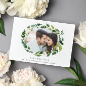 Alabaster Wreatfoto Save the Date Card