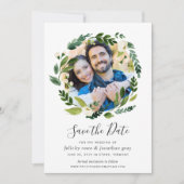 Alabaster Wreath | Foto Save the Date Kaart (Voorkant)