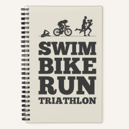 Alabaster · Zwemfiets Run Triathlon Motivatie Notitieboek