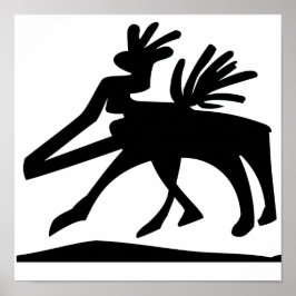 ALACERO | Oude Petroglyf Herten Geest Kunst Poster