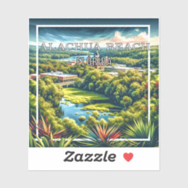 Alachua Beach Florida 3 inch Vinyl Sticker