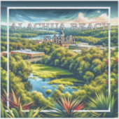 Alachua Beach Florida 3 inch Vinyl Sticker (Voorkant)