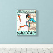 Aladdin Chinees  Magische Lantaarn Canvas Afdruk (Insitu (Houten vloer))