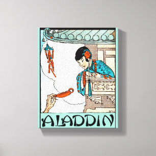 Aladdin Chinees  Magische Lantaarn Canvas Afdruk