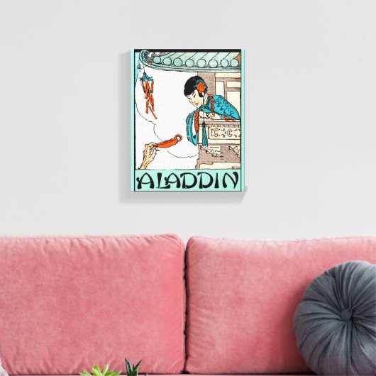 Aladdin Chinees Magische Lantaarn Canvas Afdruk (Insitu (Woonkamer))
