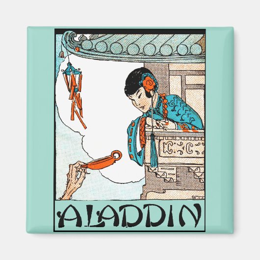 Aladdin Chinees  Magische Lantaarn Magneet (Voorkant)