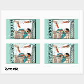 Aladdin Chinees Magische Lantaarn Rechthoekige Sticker (Vel)