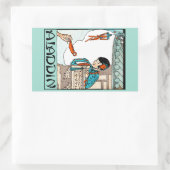 Aladdin Chinees Magische Lantaarn Rechthoekige Sticker (Tas)