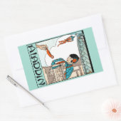 Aladdin Chinees Magische Lantaarn Rechthoekige Sticker (Envelop)