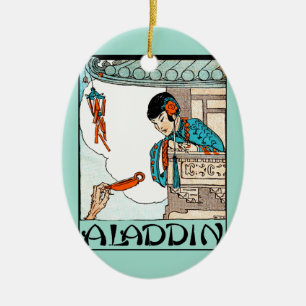 Aladdin Chinese Vintage Magische Lantaarn  Keramisch Ornament