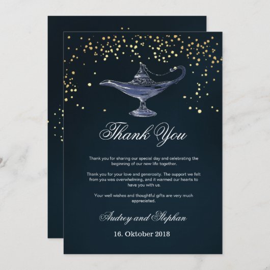 Aladdin - Dank je creditcard Kaart (Voorkant / Achterkant)