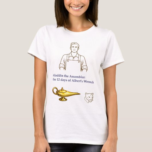 Aladdin de Assembler: de 12 dagen van Alberts Wre T-shirt (Voorkant)