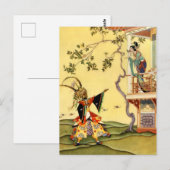 “Aladdin” door Virginia Frances Sterrett Briefkaart (Voorkant / Achterkant)