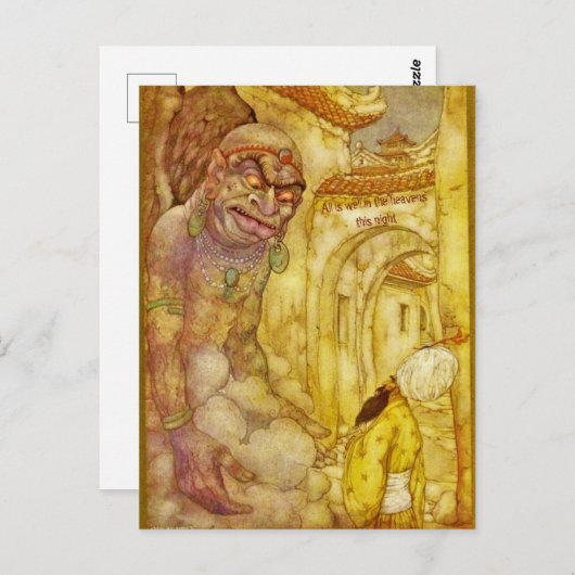 Aladdin en de Magic Lamp | BRIEFKAART (Voorkant / Achterkant)