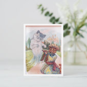 Aladdin en de Magic Lamp, Louis Wain Briefkaart (Staand voorkant)