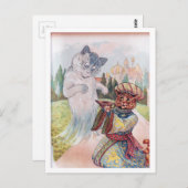 Aladdin en de Magic Lamp, Louis Wain Briefkaart (Voorkant / Achterkant)