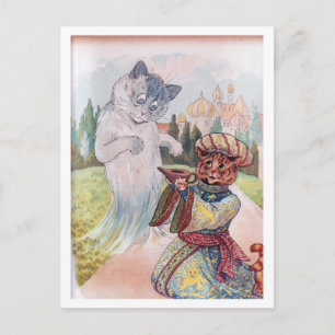 Aladdin en de Magic Lamp, Louis Wain Briefkaart