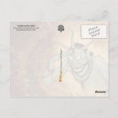 Aladdin en Efrite Briefkaart (Achterkant)