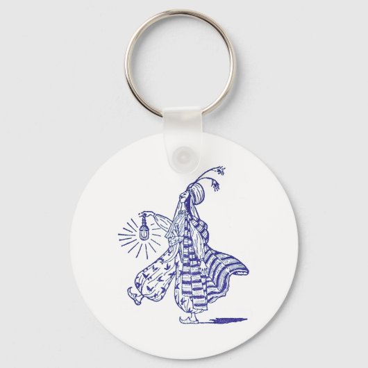 Aladdin en zijn elektrische lamp sleutelhanger (Voorkant)