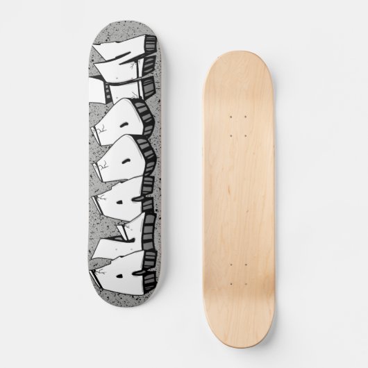 ALADDIN GRAFFITI NAME SKATEBOARD CUSTOM SCHAATS DE (Voorkant)