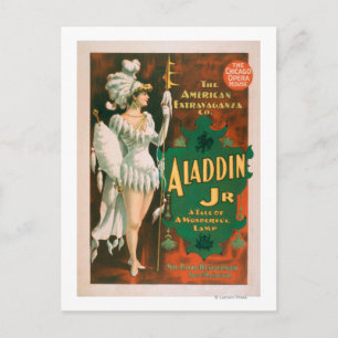 Aladdin Jr. Tale of a Wonderful Lamp Theater 2 Briefkaart