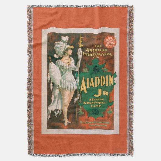 Aladdin Jr. Tale of a Wonderful Lamp Theater 2 Deken (Voorkant Verticaal)