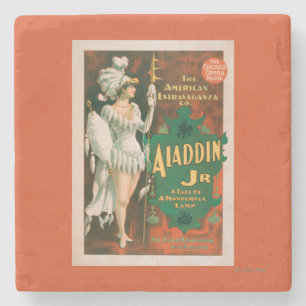 Aladdin Jr. Tale of a Wonderful Lamp Theater 2 Stenen Onderzetter