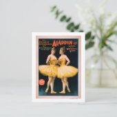 Aladdin Jr. Tale of a Wonderful Lamp Theater Briefkaart (Staand voorkant)